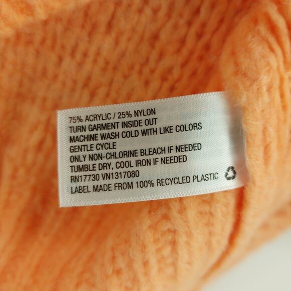 Universal Thread Goods Co. Casual Sweater Womens Orange Knit V-neck Long Sleeve - Picture 3 of 14